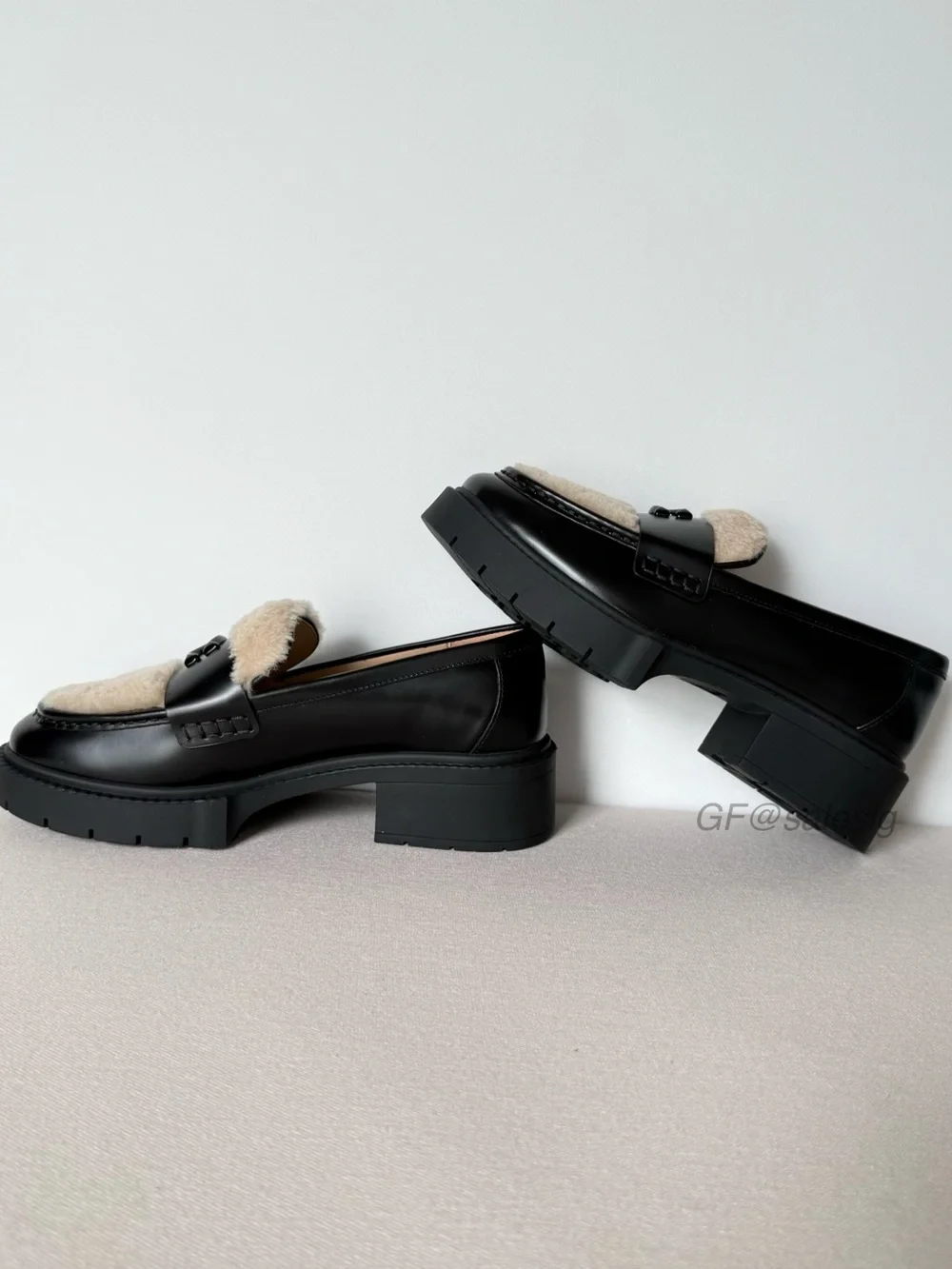 NWT Coach Leah Loafer lady’s Shoes Size 6.5 Black CX033